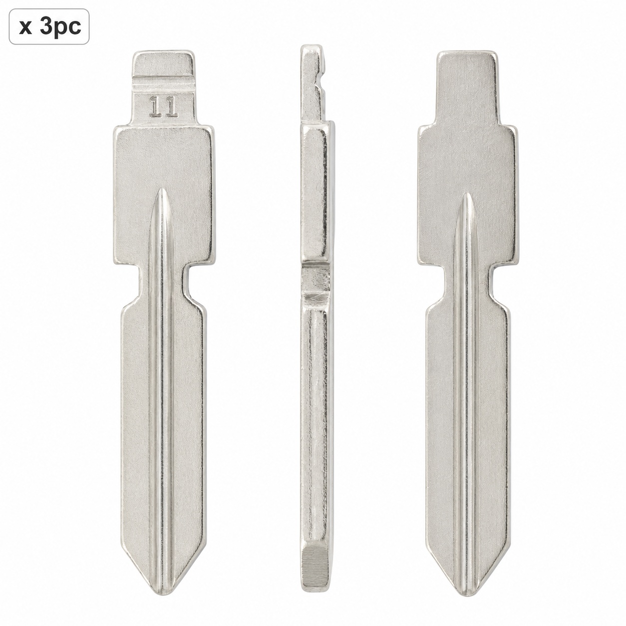 Set 3 lame cheie auto 11# HU39 pentru Mercedes-Benz