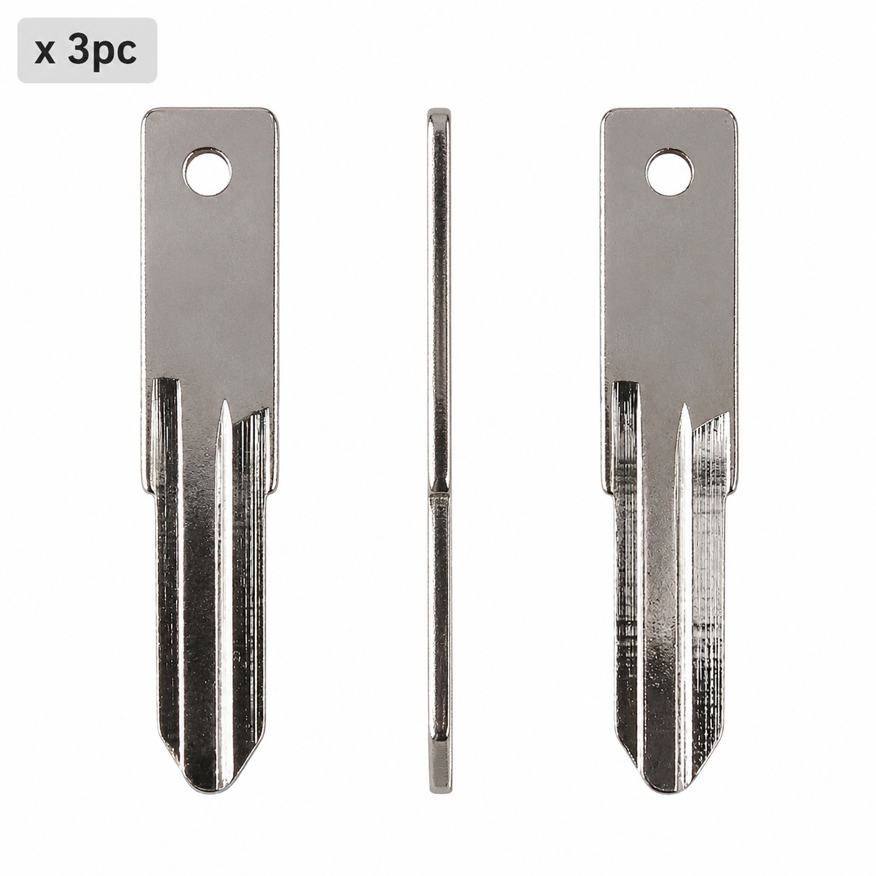 Set 3 lame cheie auto HU136 pentru Renault, Dacia, Peugeot si Citroen