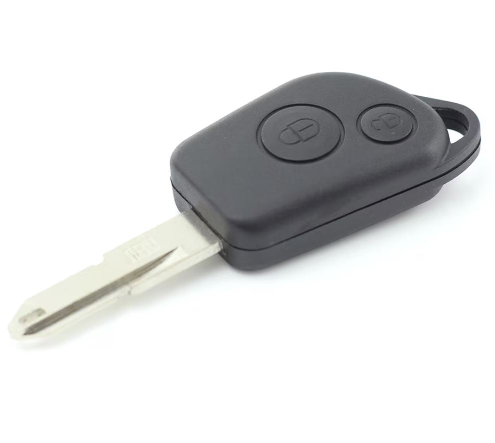 Carcasa cheie auto Techstar cu 2 butoane si suport baterie pentru Peugeot – compatibila 206, 207, 307, 407