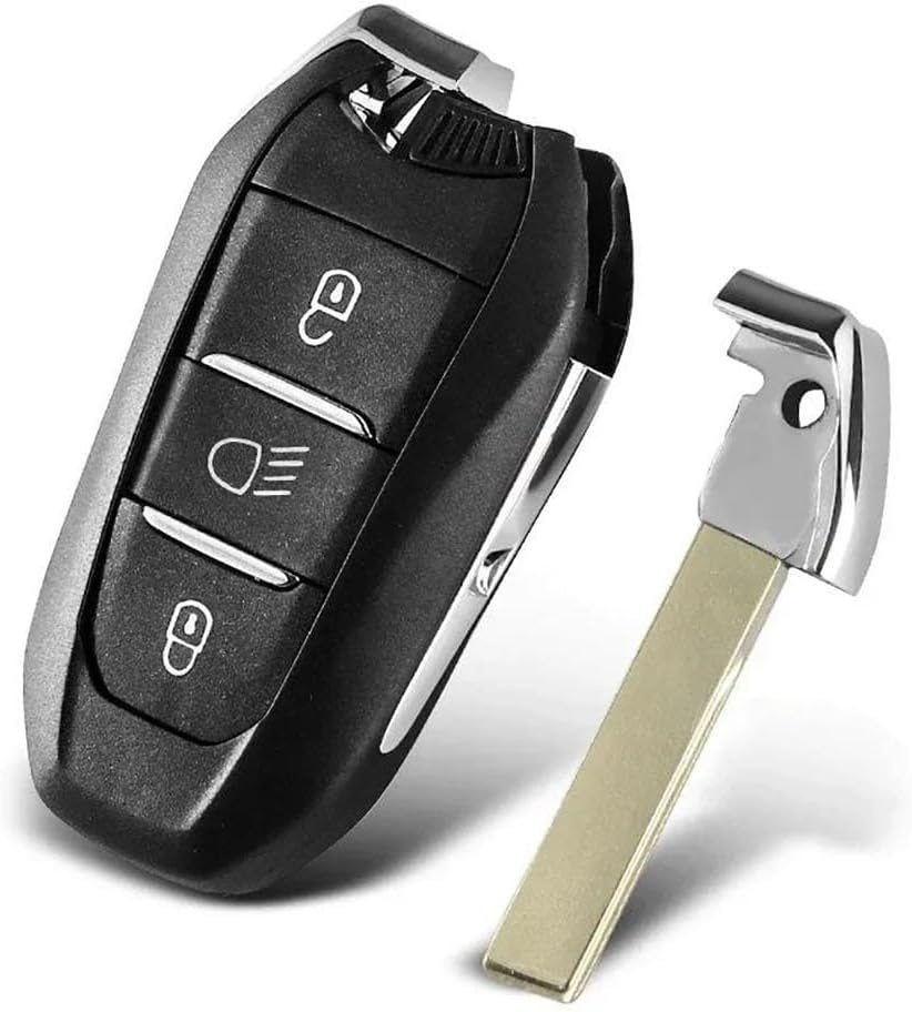Carcasa Cheie Auto Techstar cu 3 butoane, Compatibila Peugeot 308, 408, 508, 3008, 5008, Citroen C3, C4, DS