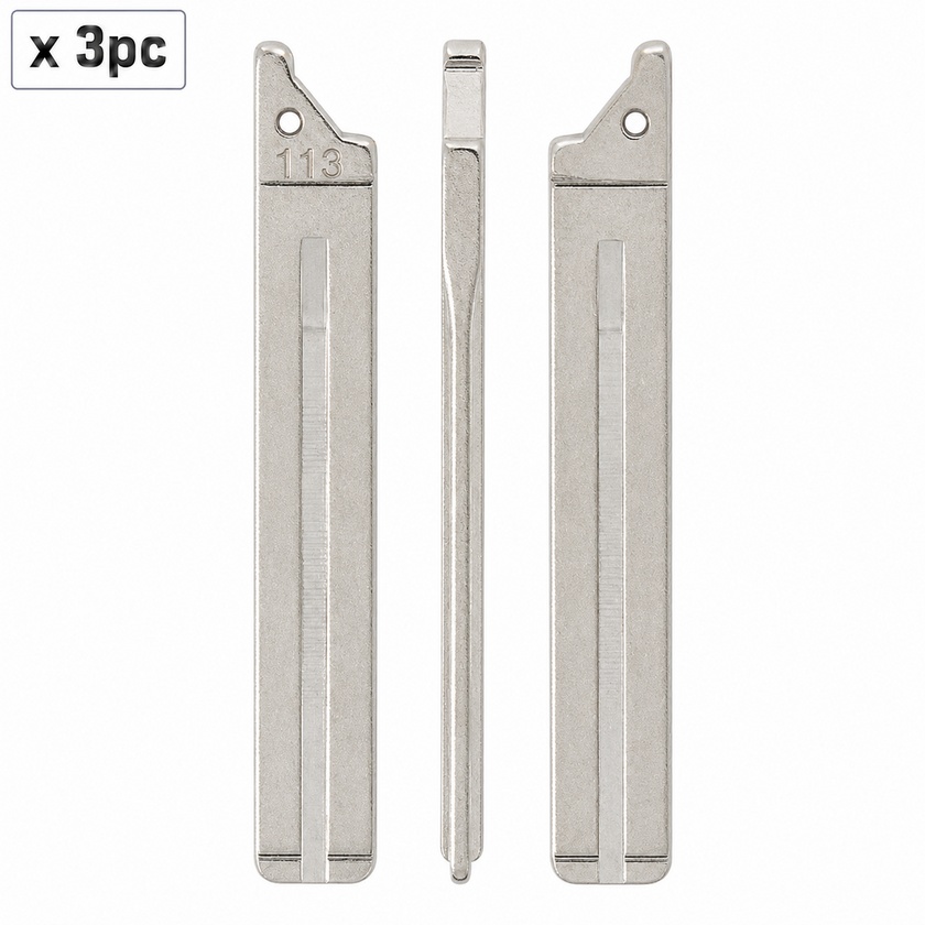Set 3 lame cheie auto 113# TOY48 pentru Toyota