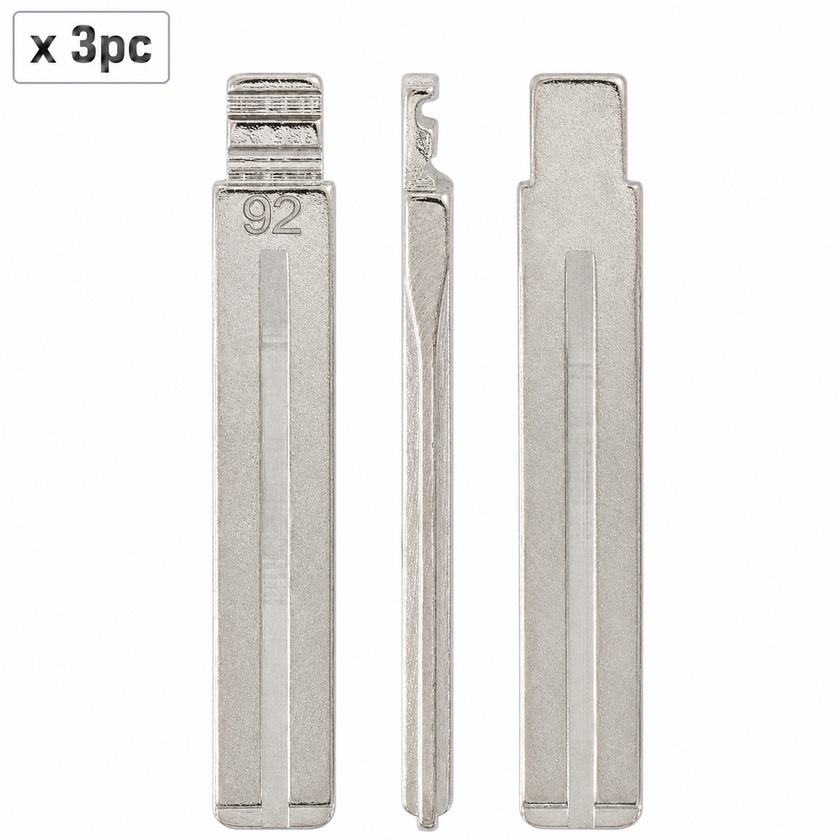 Set 3 lame cheie auto 92# HY22 pentru Hyundai si Kia