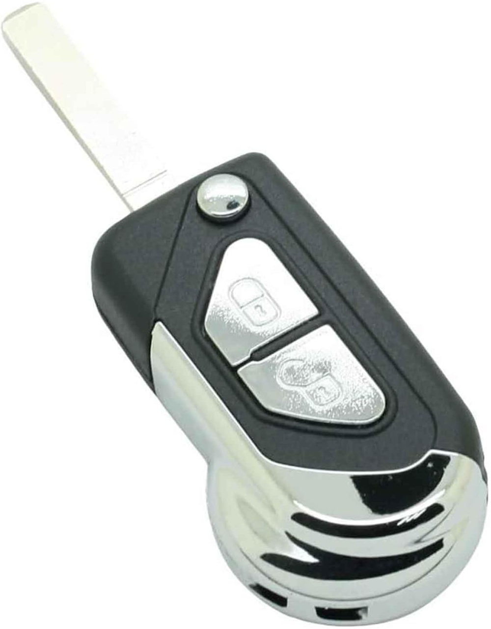 Carcasa Cheie Auto Techstar tip Briceag cu 2 Butoane, Compatibila Citroen DS3, C3, lama VA2