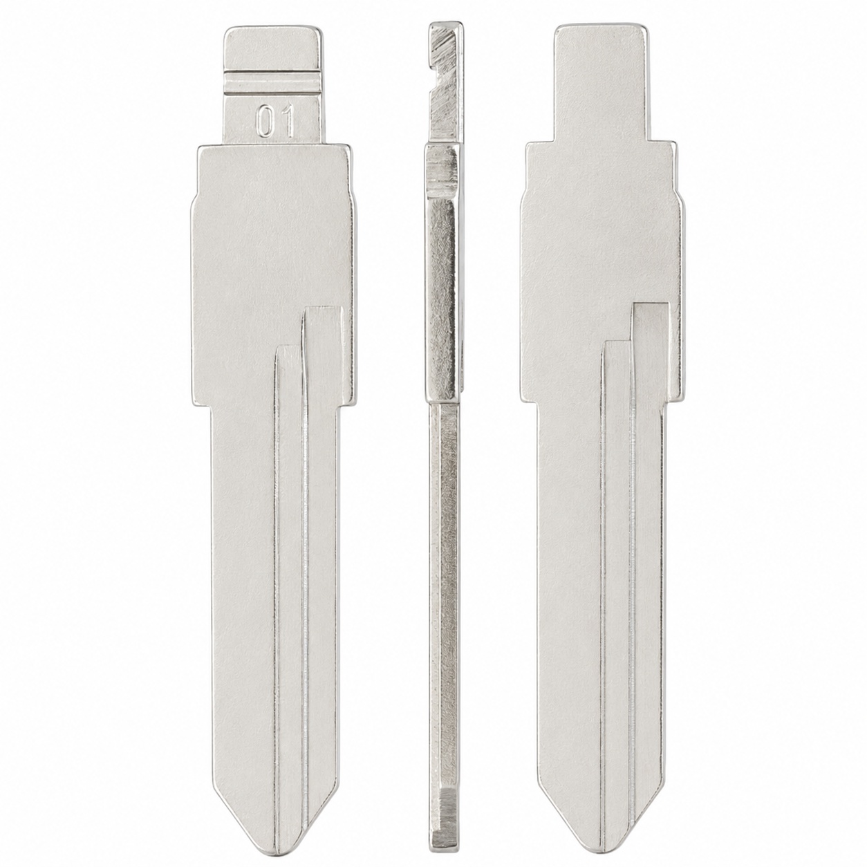 Set 3 lame cheie auto 01# HU49 pentru Volkswagen și Audi