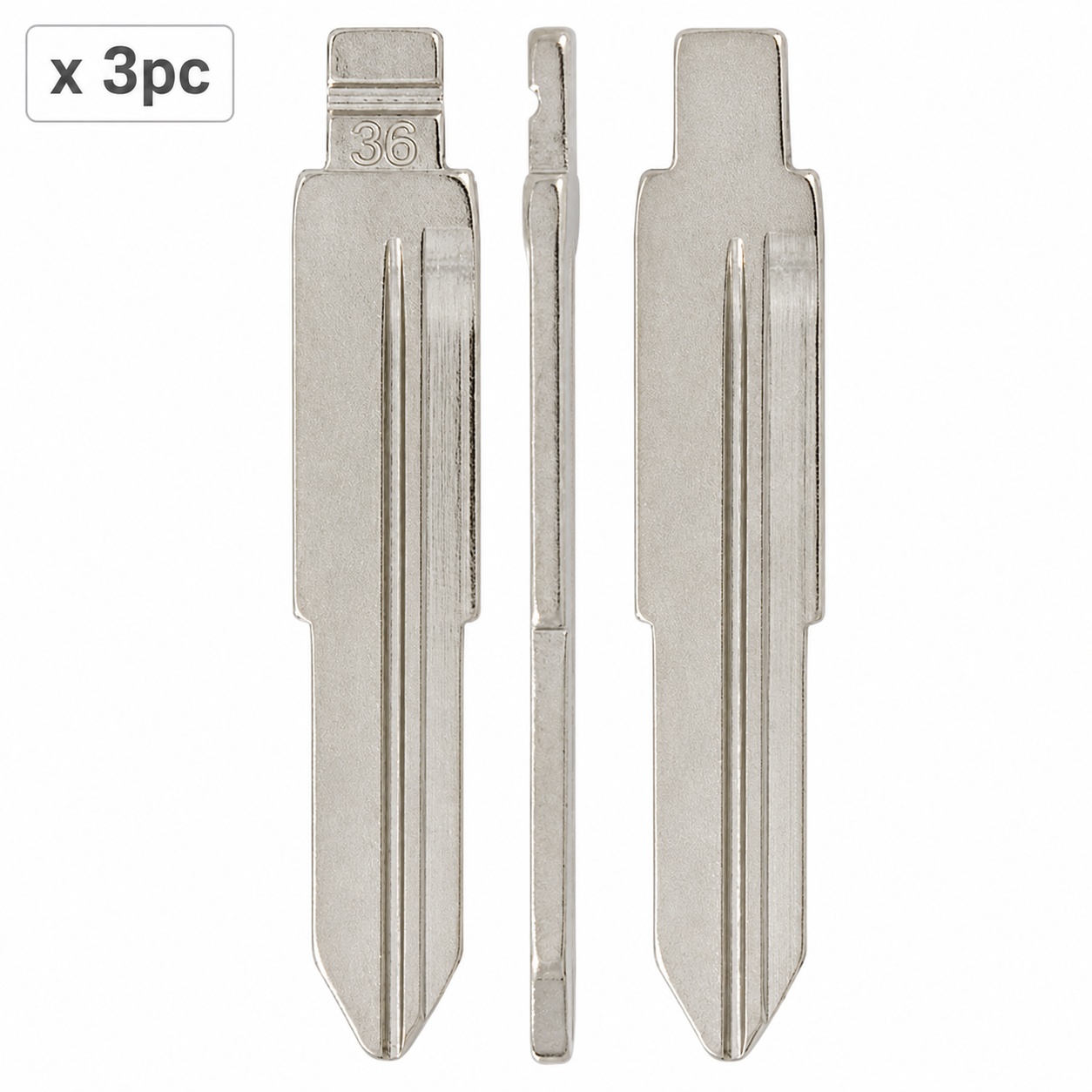 Set 3 lame cheie auto 36# HY16 pentru Hyundai