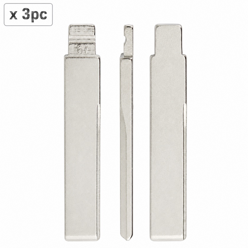 Set 3 lame cheie auto 67# HU92 pentru BMW, MINI si Land Rover