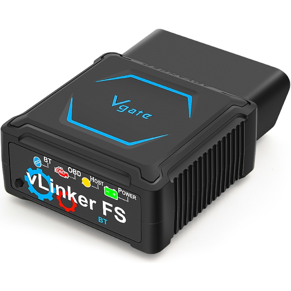 Vgate vLinker FS Bluetooth OBD2 – adaptor diagnoza auto profesional, compatibil iOS Android Windows, suport FORScan, programare ECU si protocoale MS-CAN