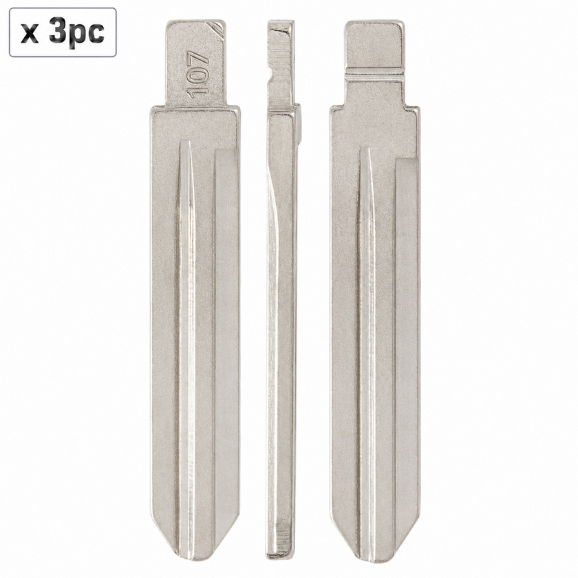 Set 3 lame cheie auto 107# HYN14 pentru Hyundai si Kia