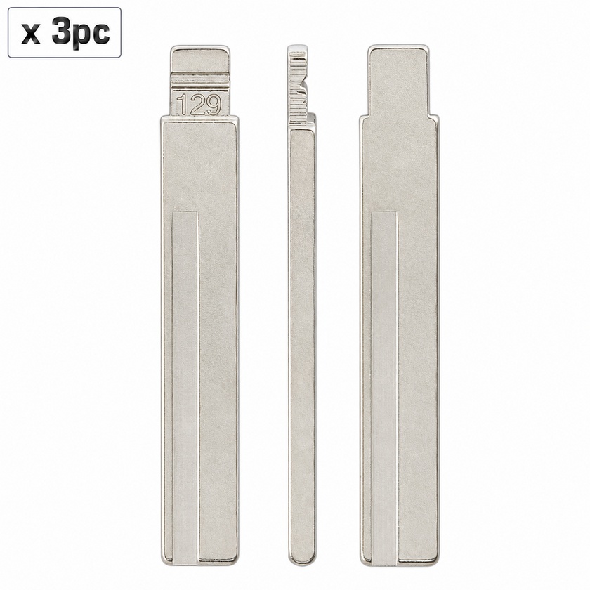 Set 3 lame cheie auto 129# HYN17 HY20 dreapta pentru Hyundai si Kia
