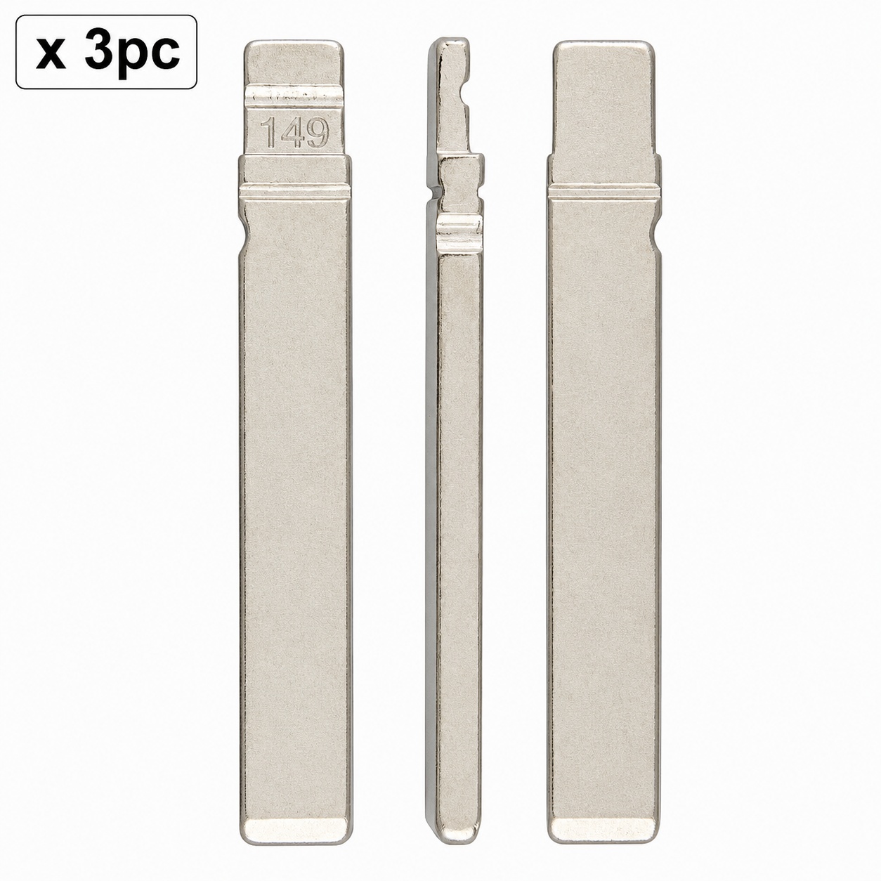 Set 3 lame cheie auto 149# HU162T MQB pentru VW, Audi, Skoda si Seat