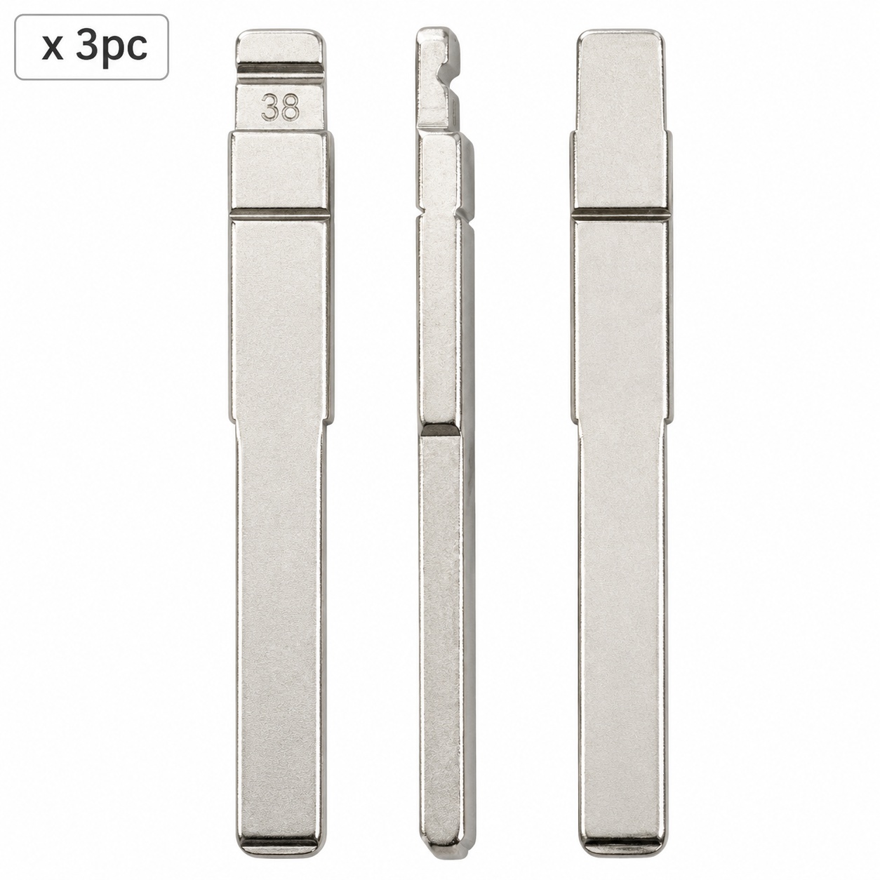 Set 3 lame cheie auto 38# HU101 pentru Ford