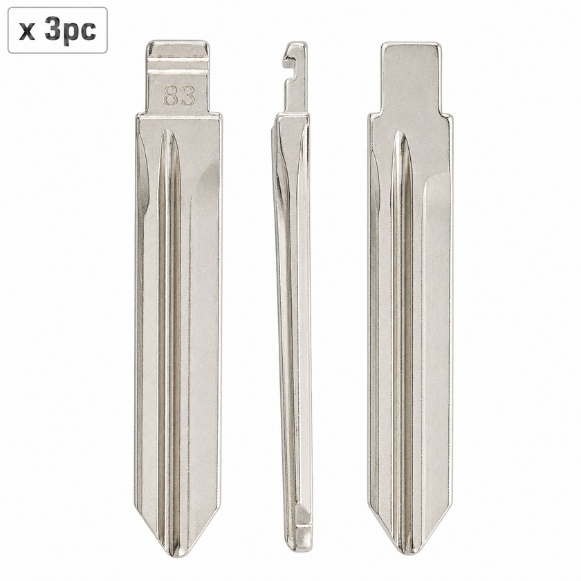 Set 3 lame cheie auto 83# SX9 pentru Citroen, Peugeot, Fiat si Lancia