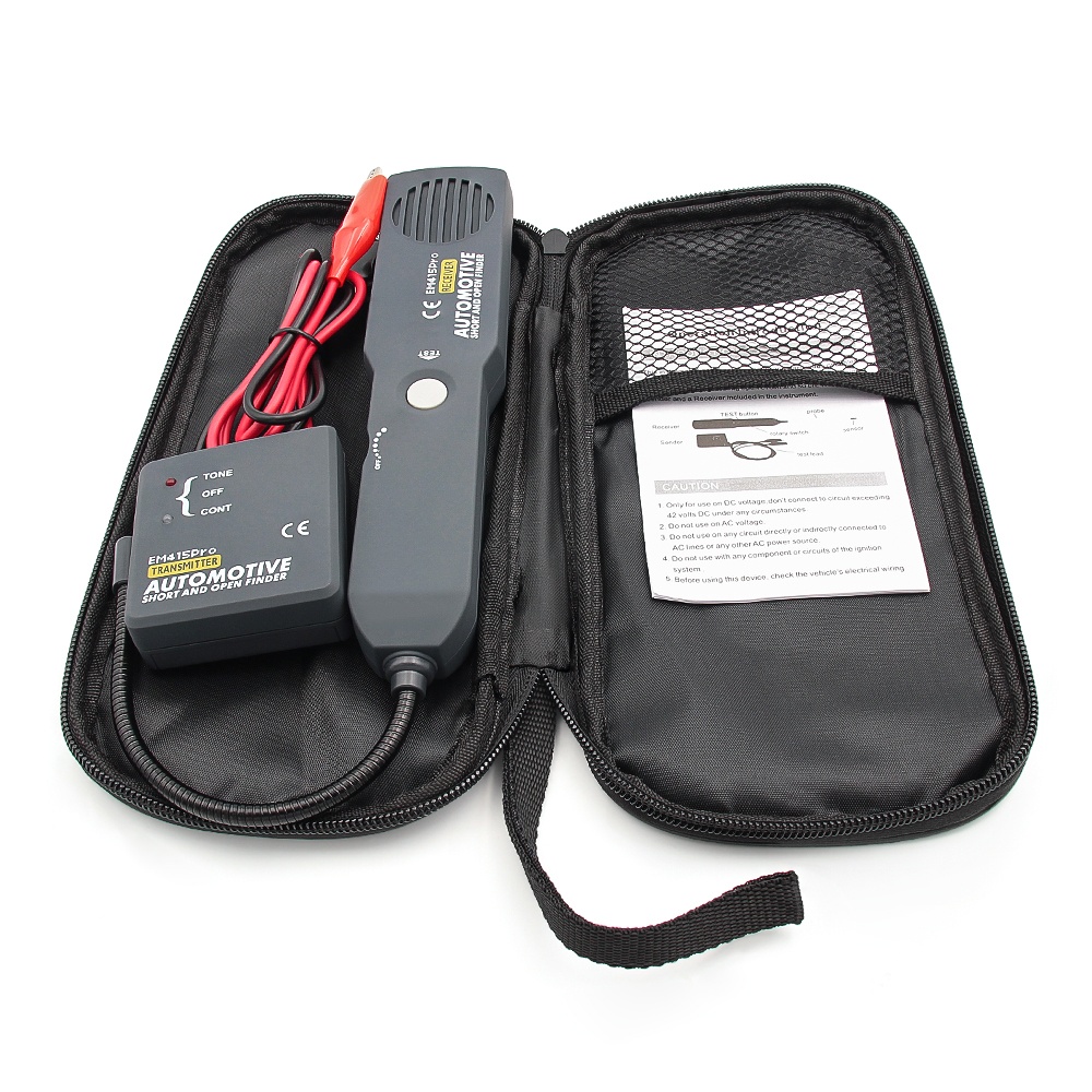 Tester Auto de Cabluri Techstar EM415Pro – Localizator Fire Scurtcircuit/Oprire, Ton, Verificare Continuitate