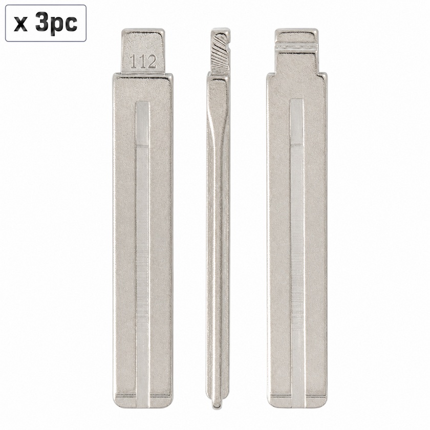 Set 3 lame cheie auto 112# TOY40 pentru Hyundai Santa Fe, ix45 si Kia