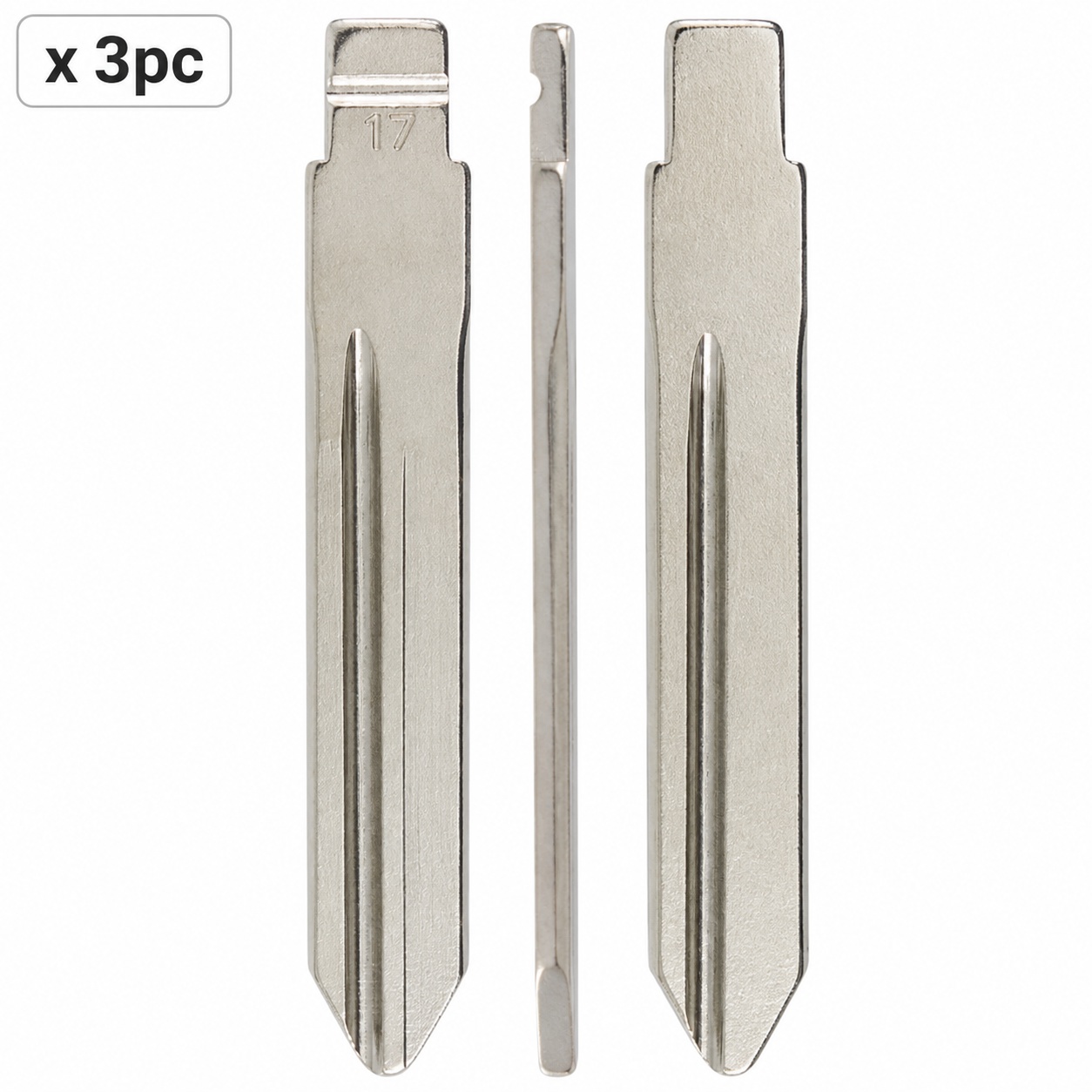 Set 3 lame cheie auto 17# VA2/VA6 pentru Citroen si Peugeot