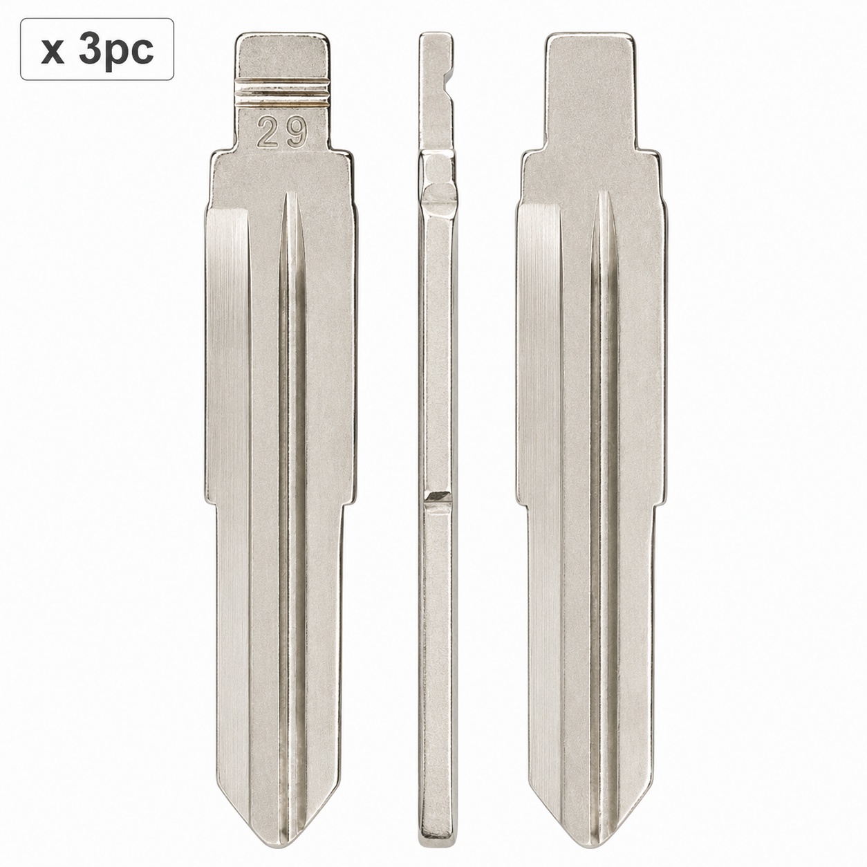 Set 3 lame cheie auto 29# HYN7R dreapta pentru Hyundai si Kia
