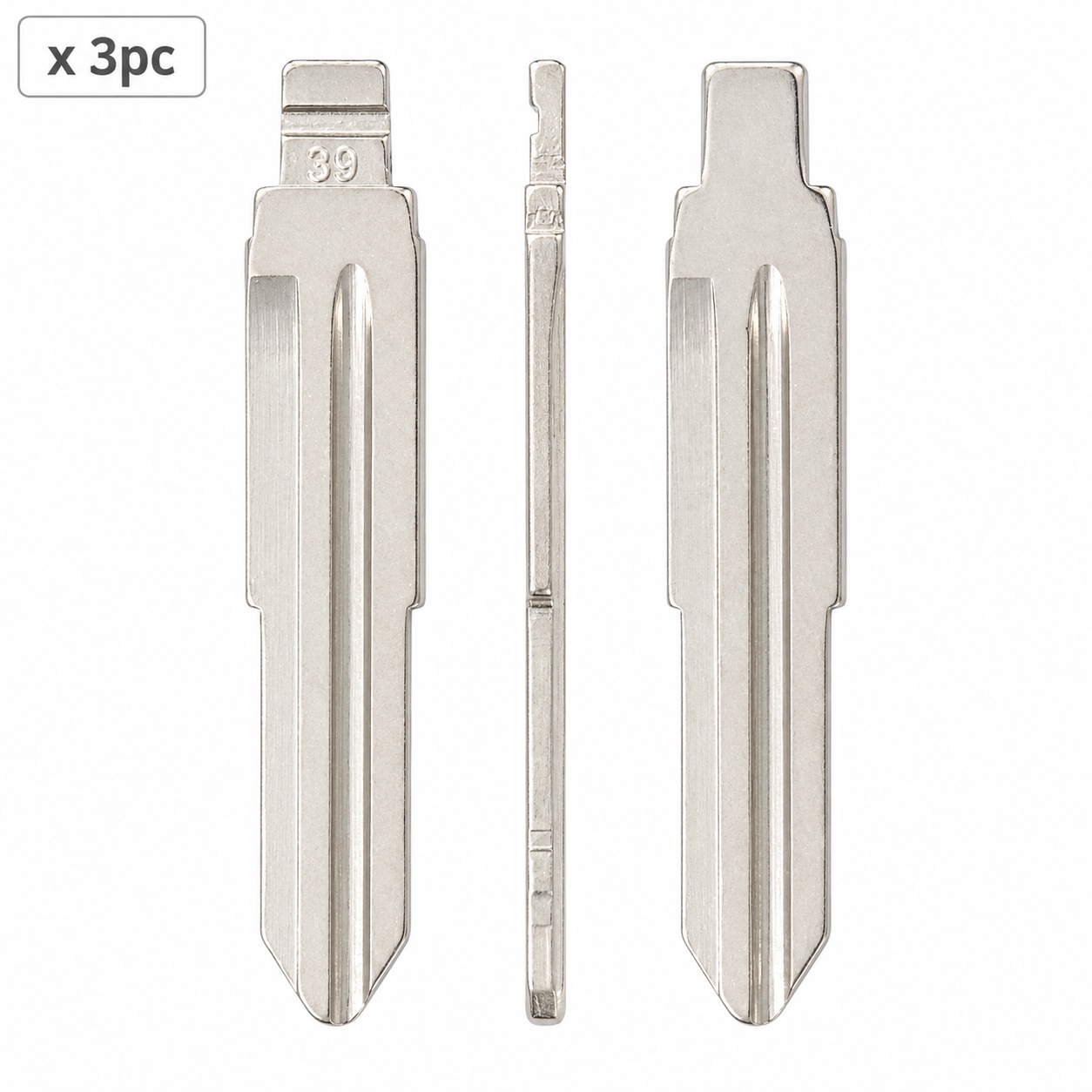 Set 3 lame cheie auto 39# YM28 dreapta pentru Opel, Chevrolet si Buick