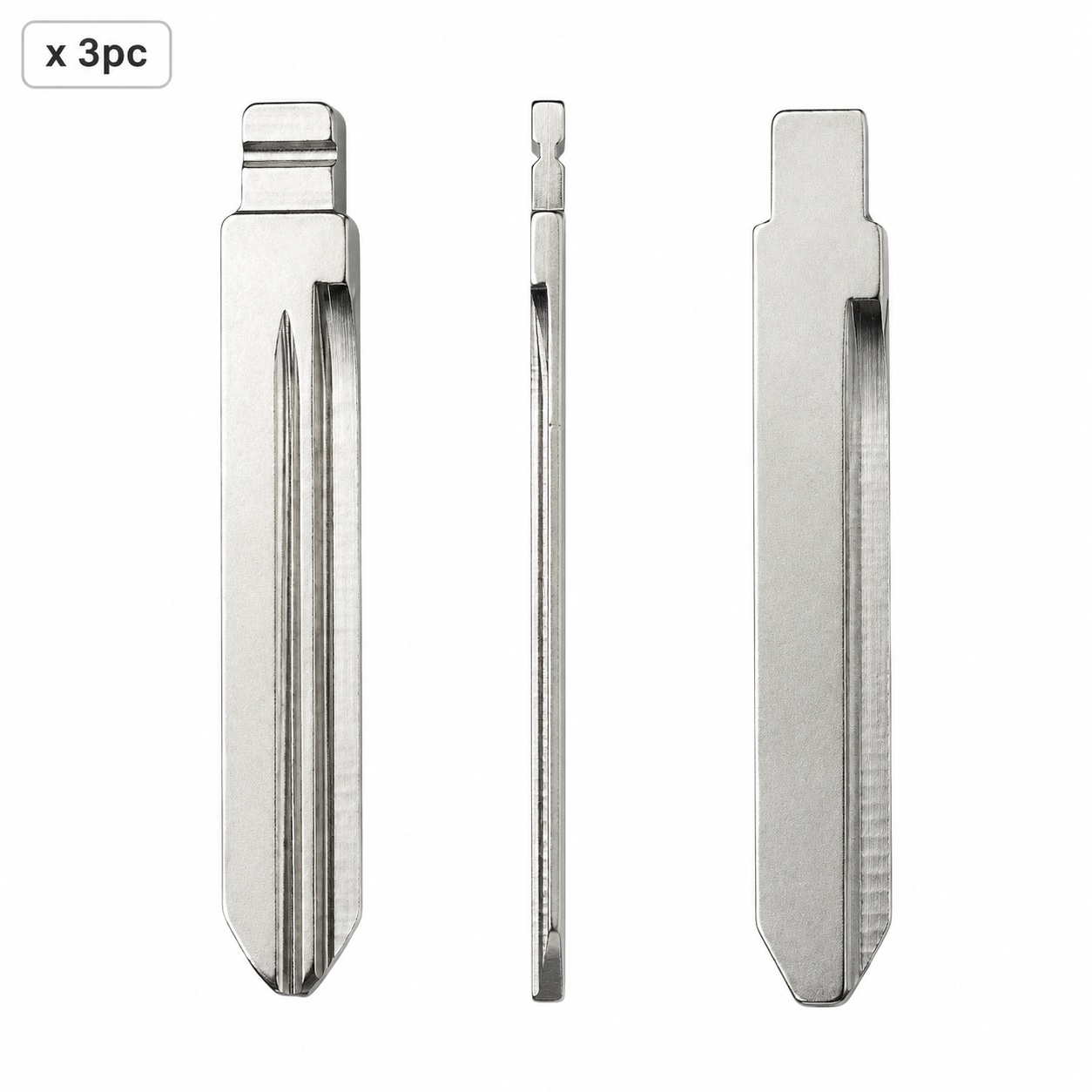 Set 3 lame cheie auto 177# TOY47 pentru Toyota, compatibile KD VVDI JMD