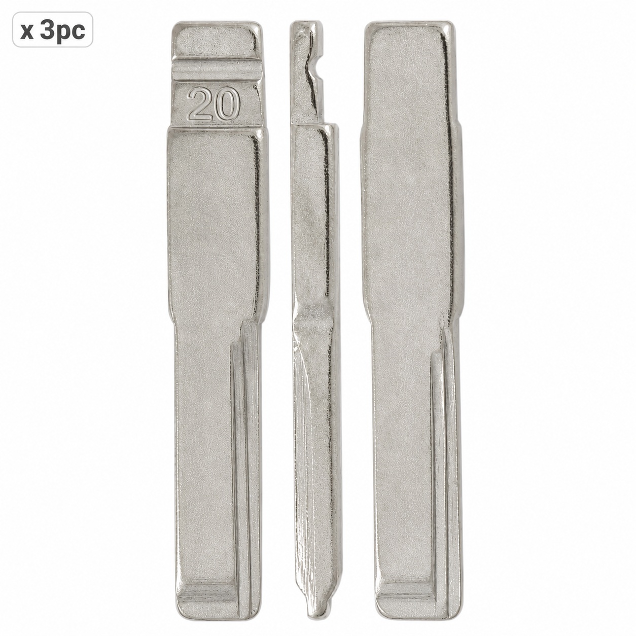 Set 3 lame cheie auto 20# HU64 pentru Mercedes-Benz