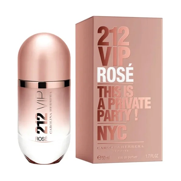 Carolina Herrera 212 VIP Rose, parfum floral lemnos, sampanie, 80ml