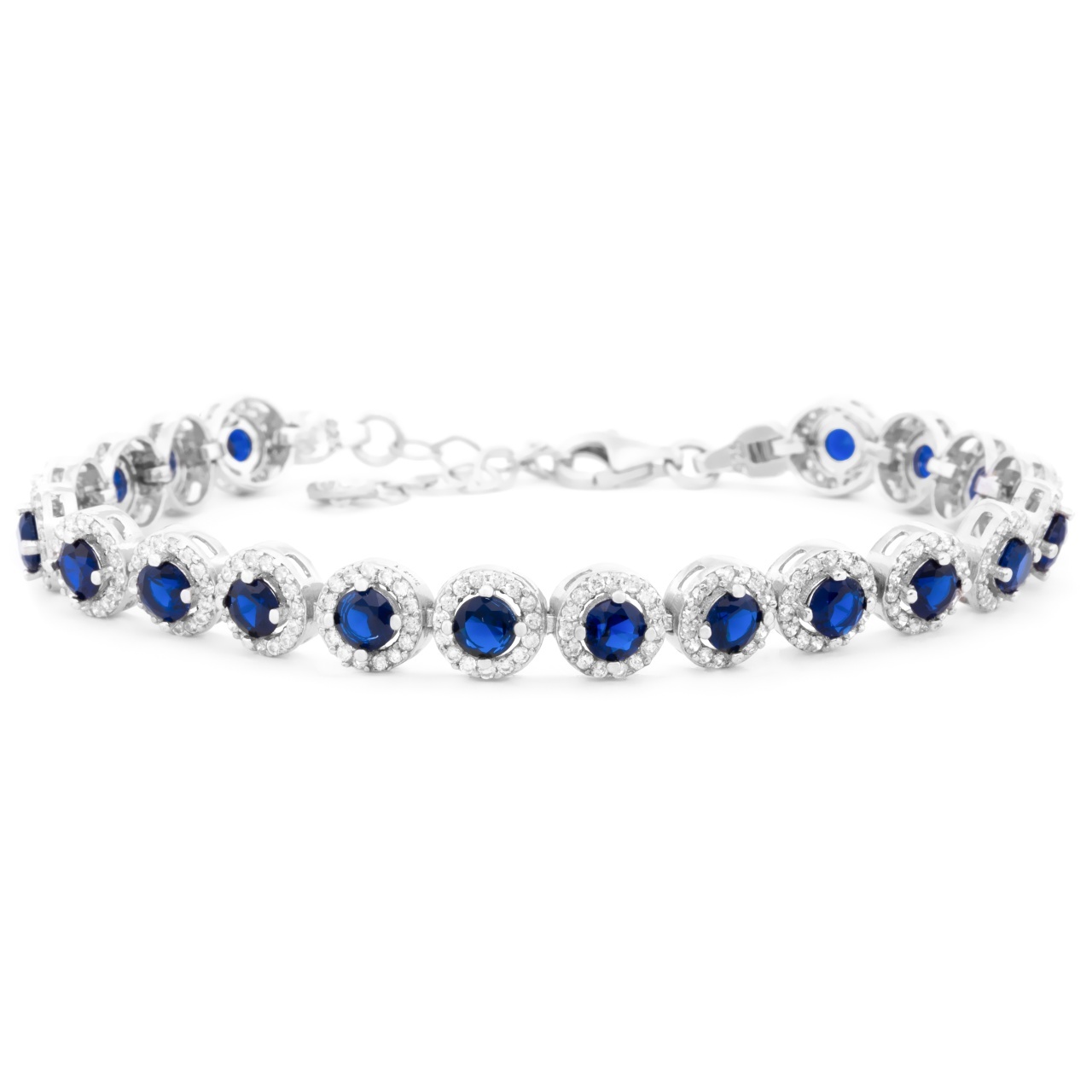 Bratara din Argint Angel Collection - Dark Blue Edition