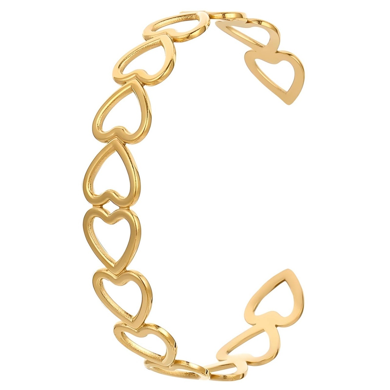 Bratara Fixa Cupidon din Inox placata cu AUR 18K