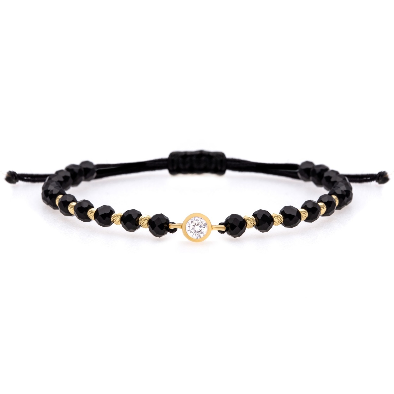 Bratara Magic Crystal cu bile din aur 14K
