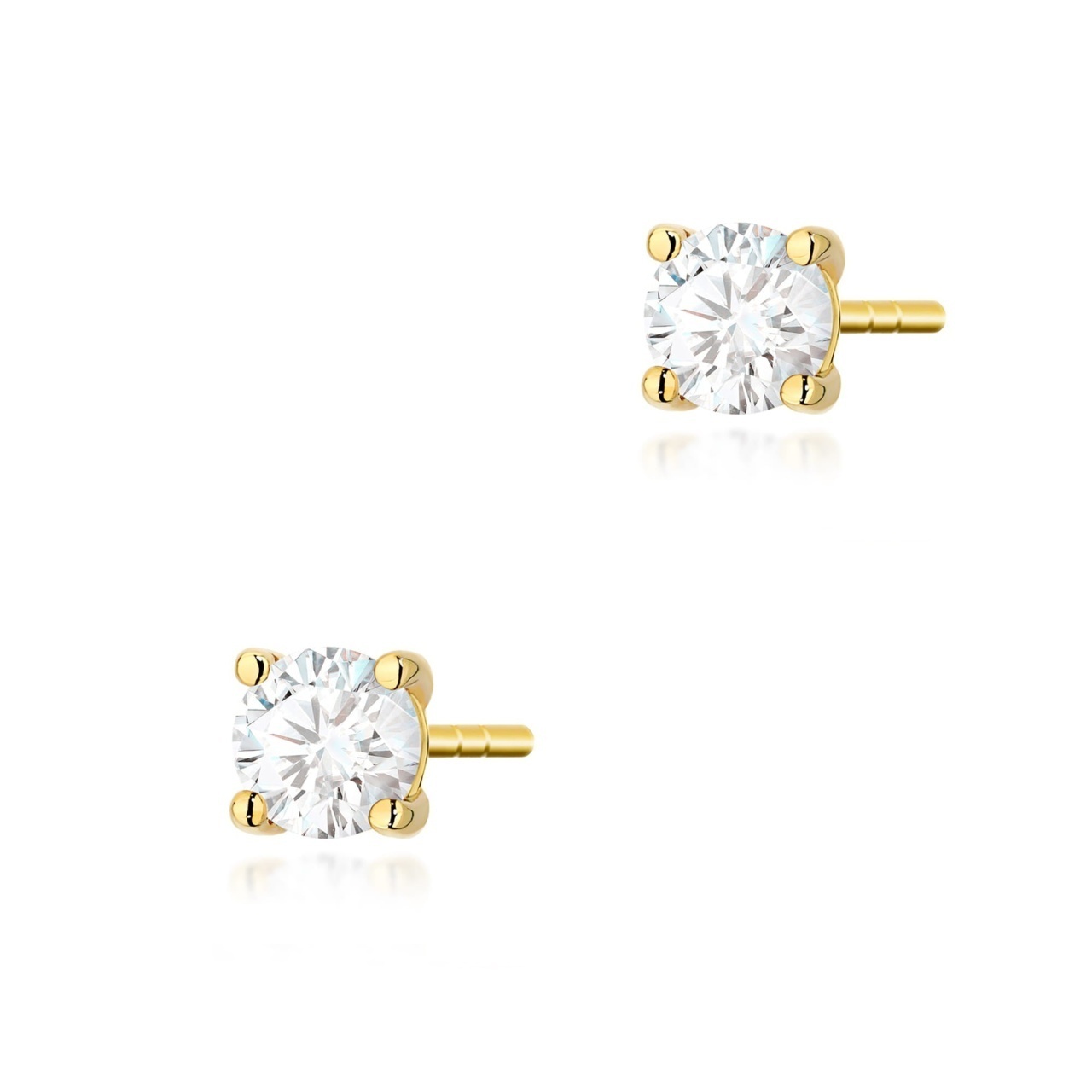 Cercei Aur 14K cu Diamant Natural 0.30 ct