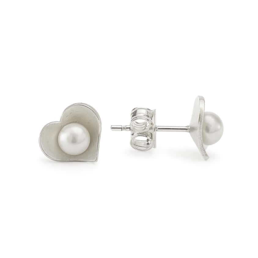 Cercei Pearl My Heart din Argint 925 cu Perle de Cultura