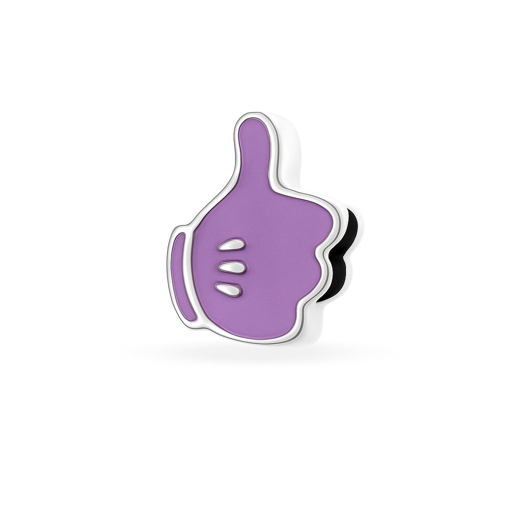 Charm din Argint 925 Big Purple Like 2.33g