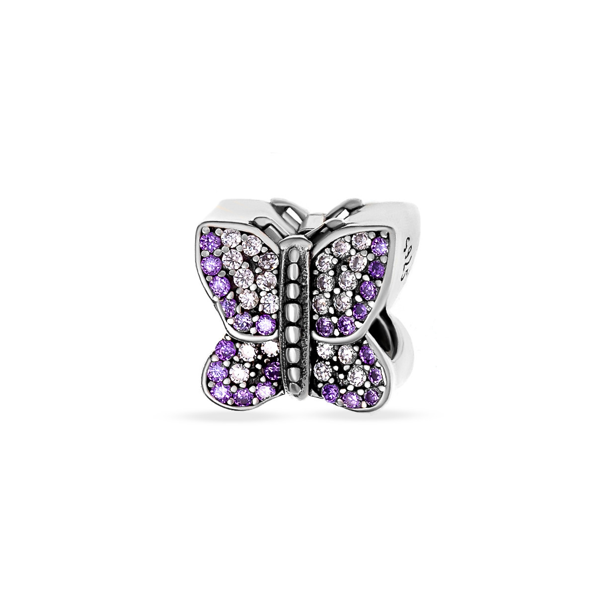 Charm din Argint 925 Butterfly Crystal 3.4g