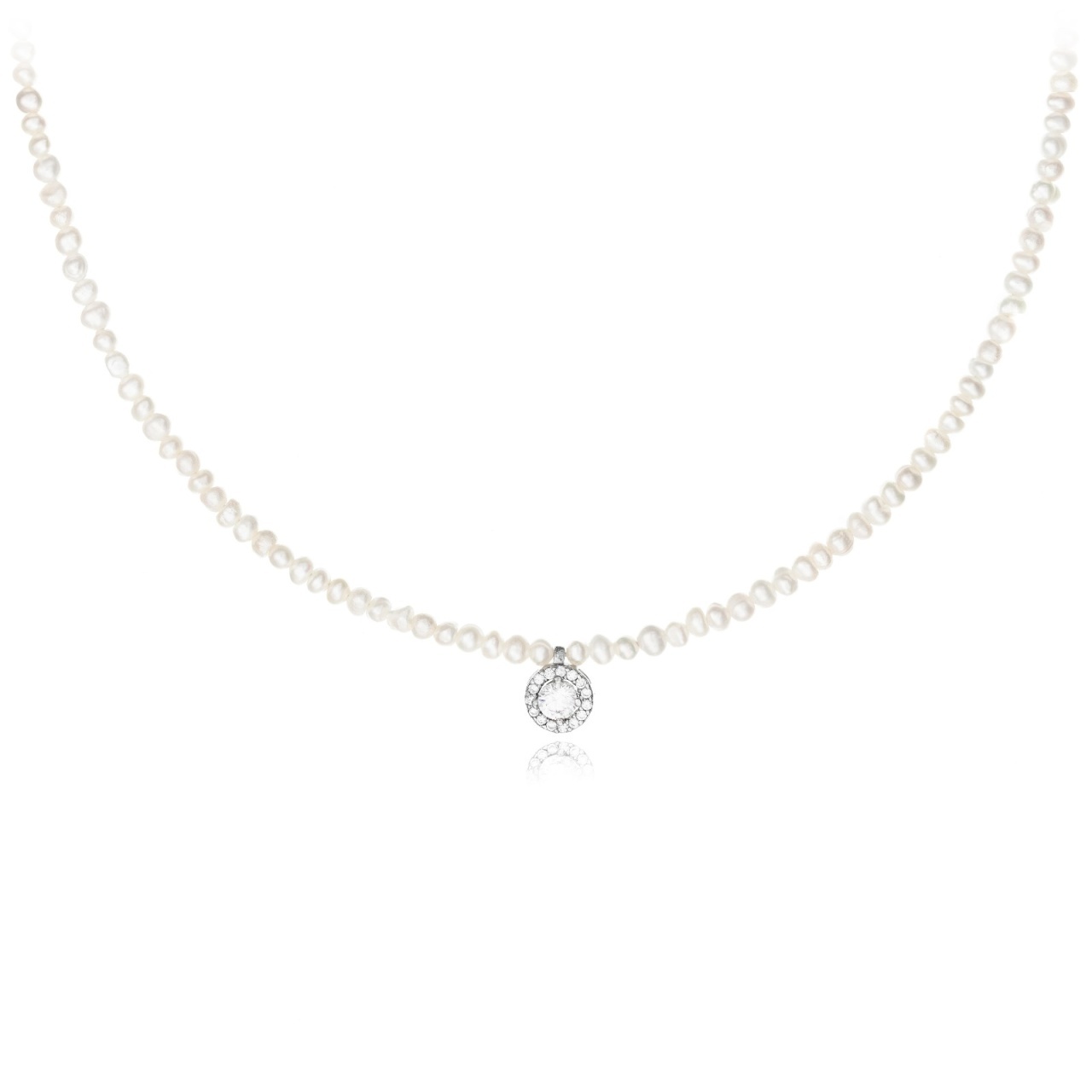 Colier Angel Pearls din Argint 925 cu Perle de Cultura