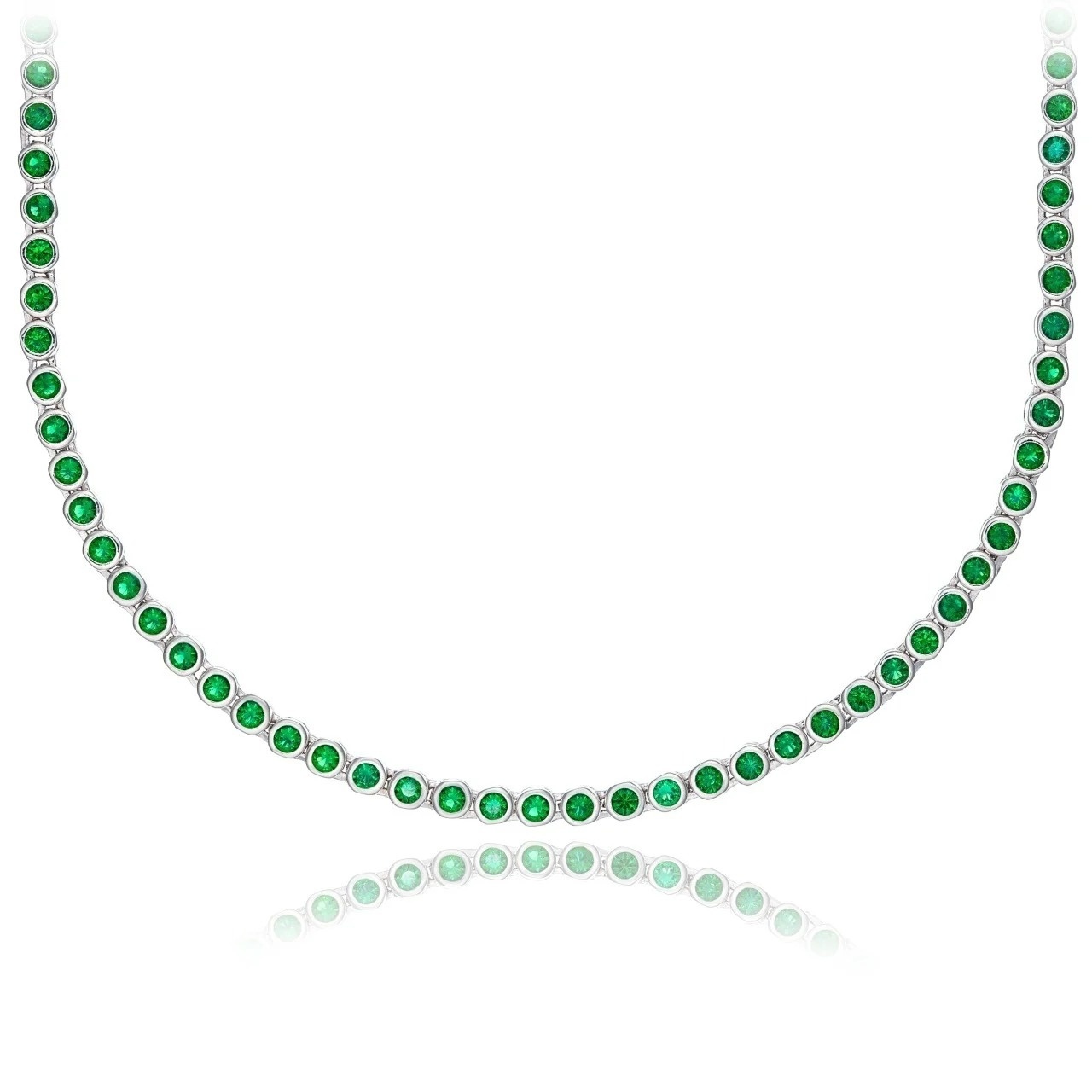 Colier Green Glow din Argint 925