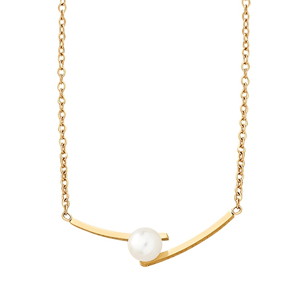 Colier Ocean din Inox placat cu AUR 18K