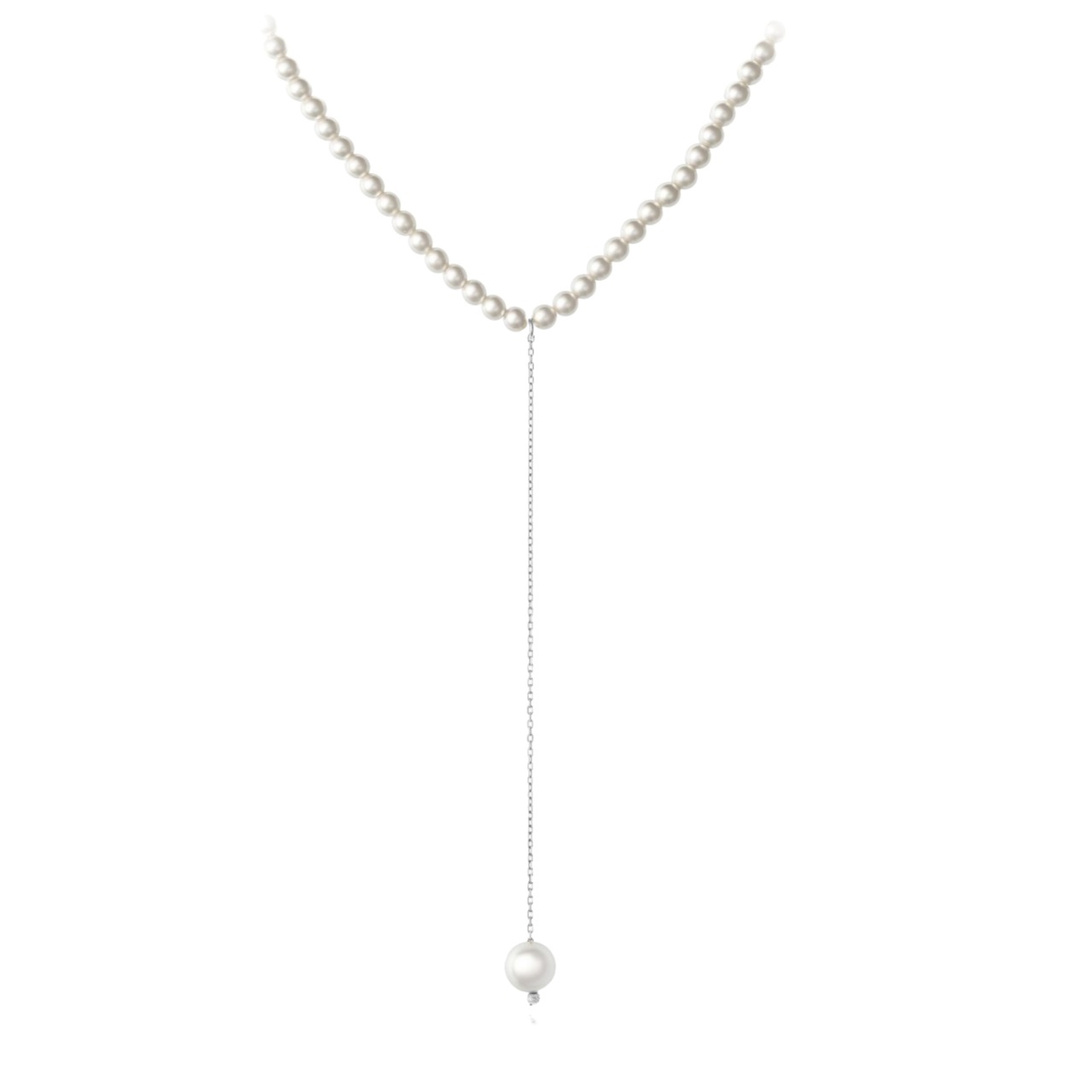 Colier tip Choker din Argint 925 și Perle Mallorca