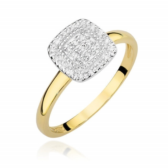 Inel Aur 14K cu Diamante Naturale 0.13 ct