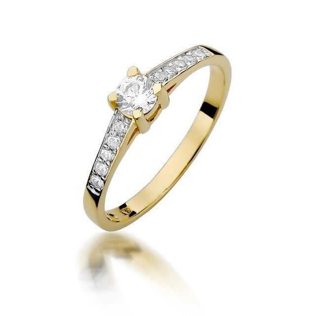 Inel Aur 14K cu Diamante Naturale 0.45 ct