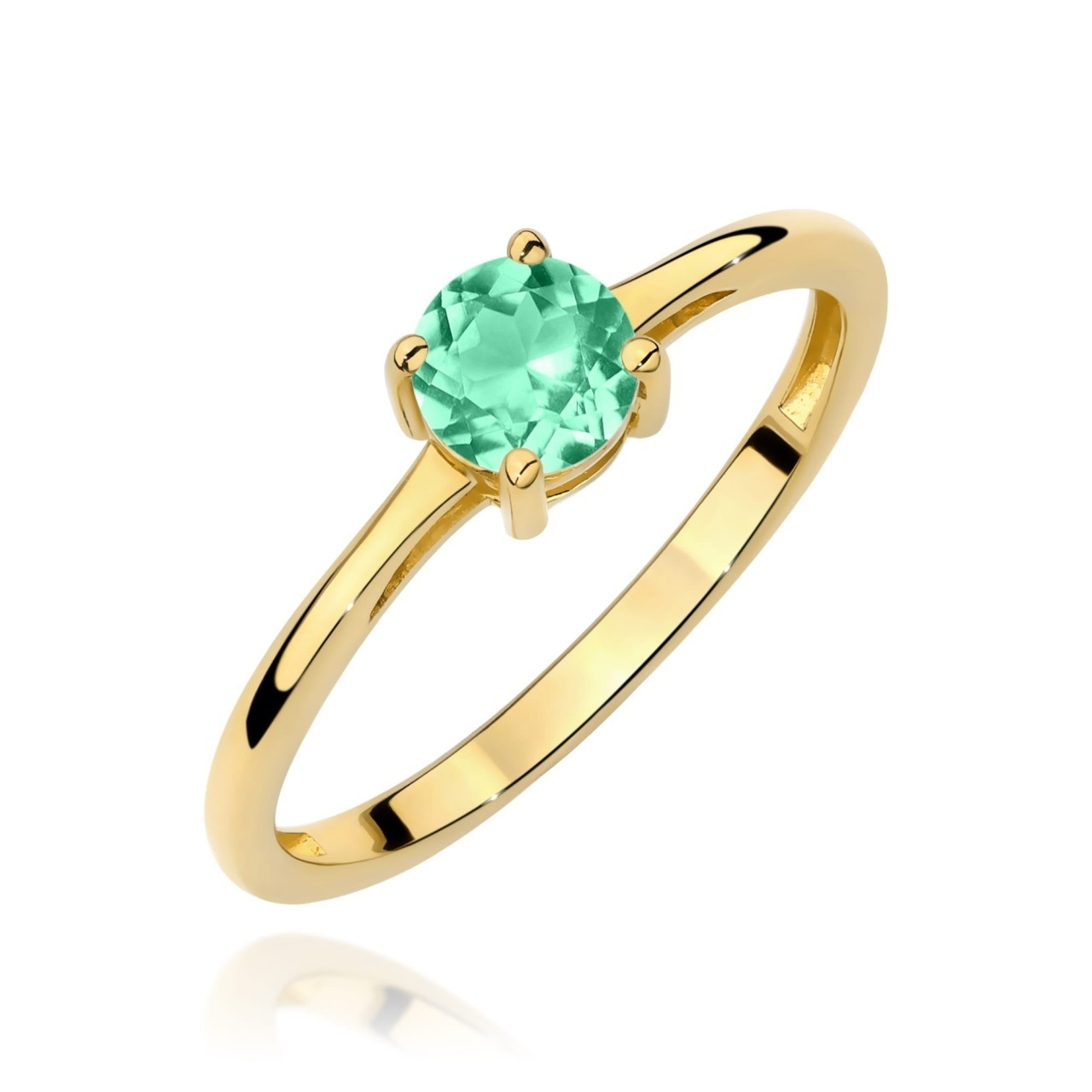 Inel Aur 14K cu Smarald 0.50 ct
