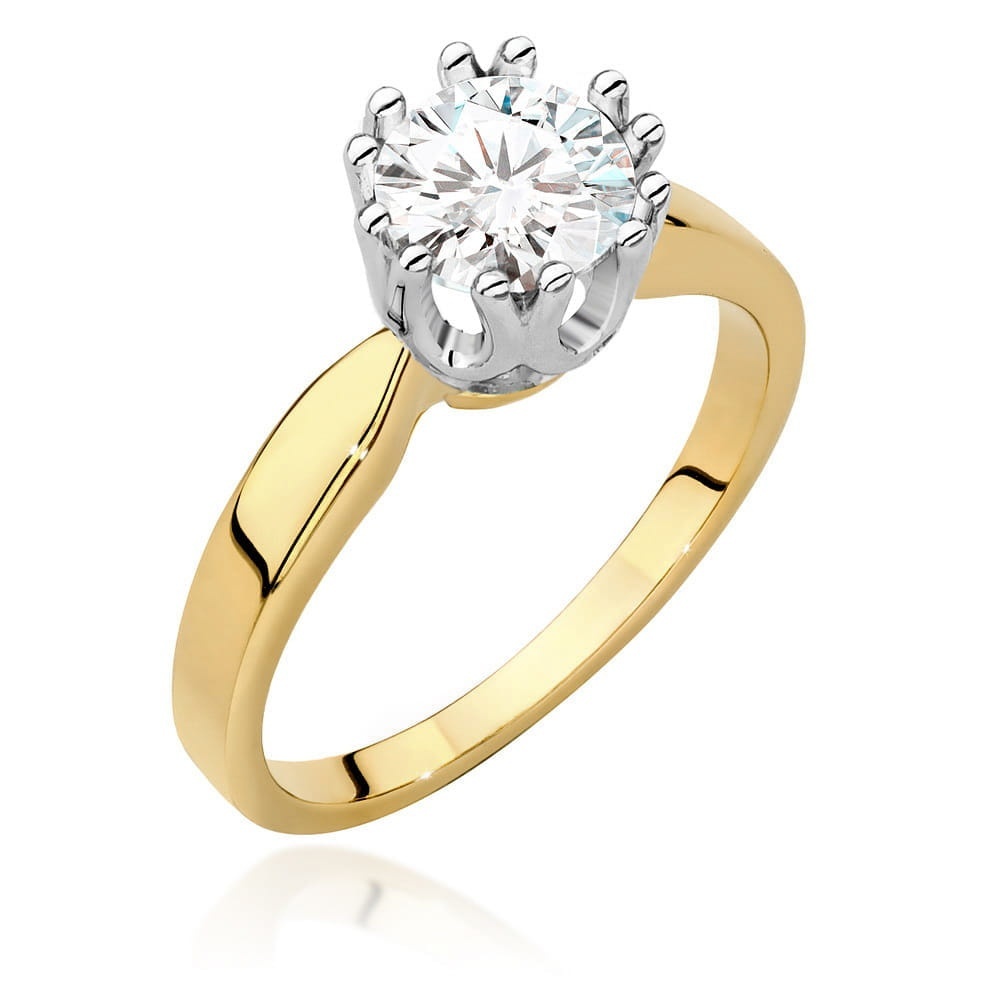 Inel Aur 9K cu Diamant Natural 1.00 ct