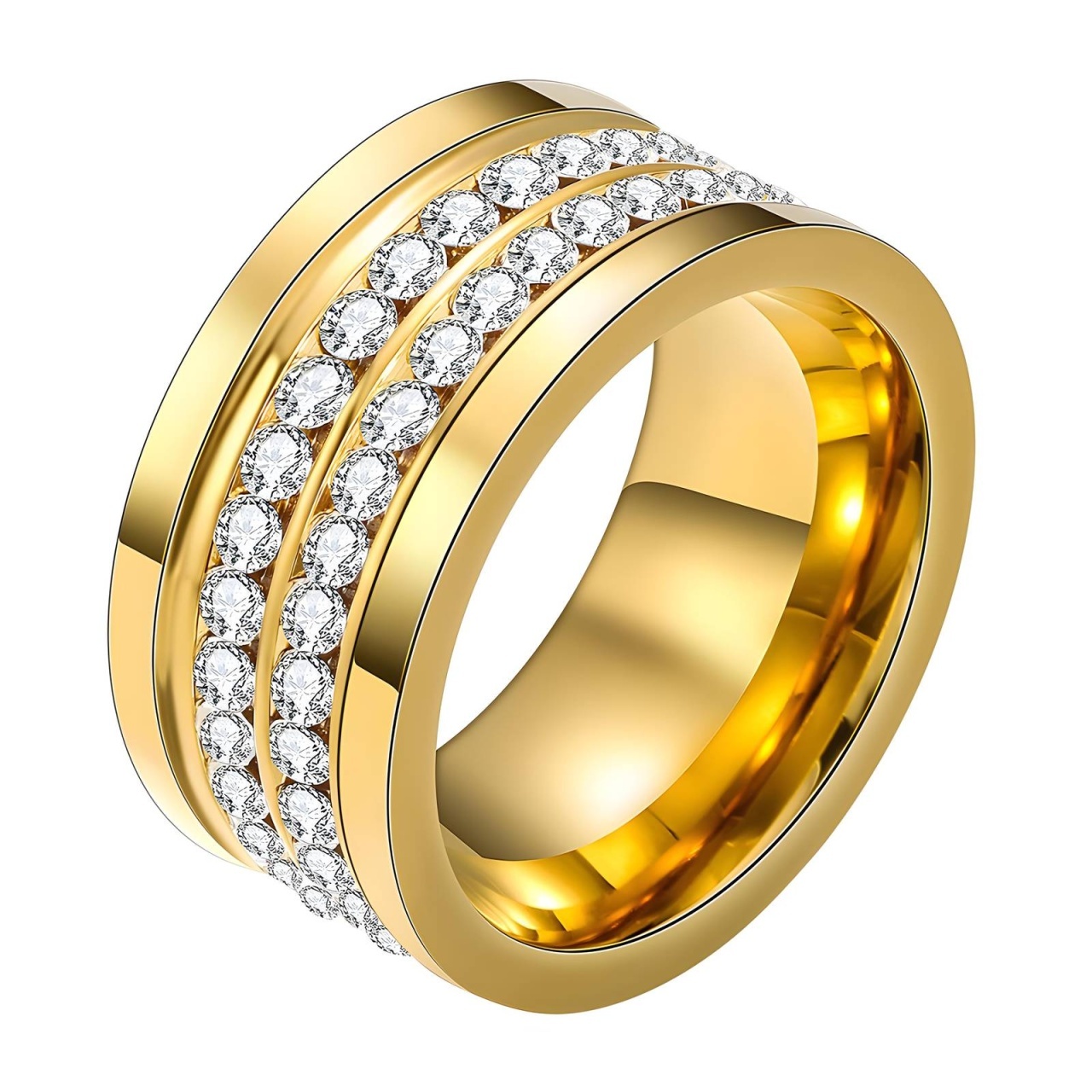 Inel Bulgaris din Inox placat cu AUR 18K M7/55