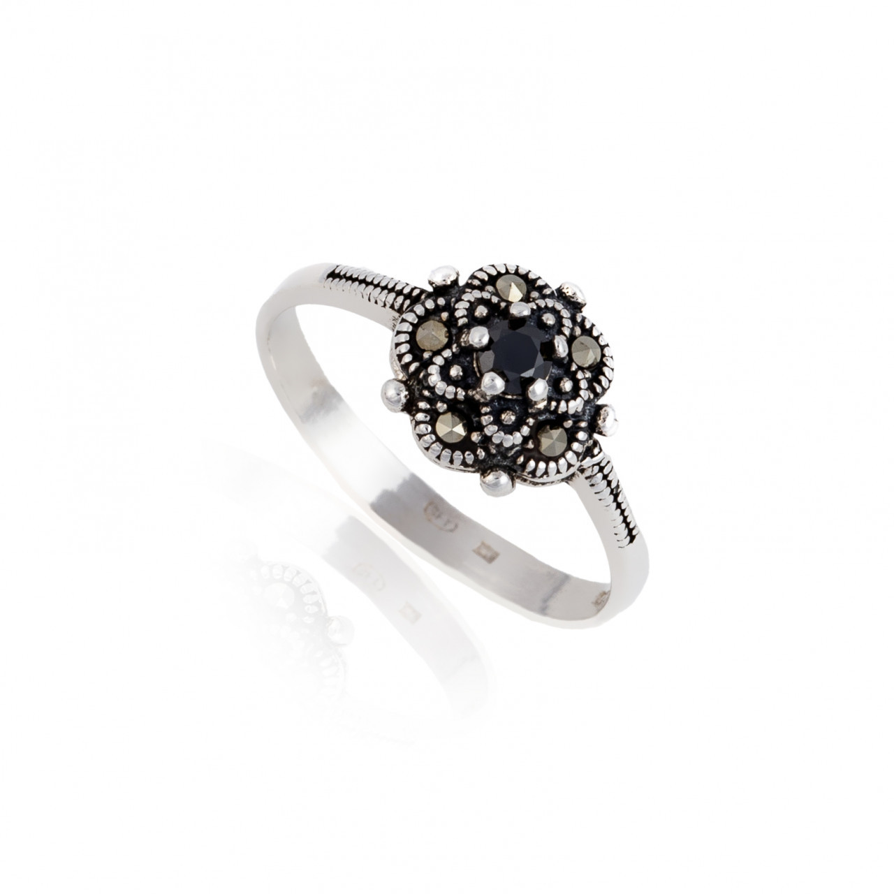 Inel din argint 925 cu marcasite 2.10g