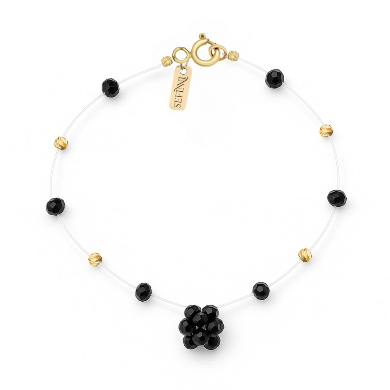 Brățară Blacks din AUR 14K cu cristale