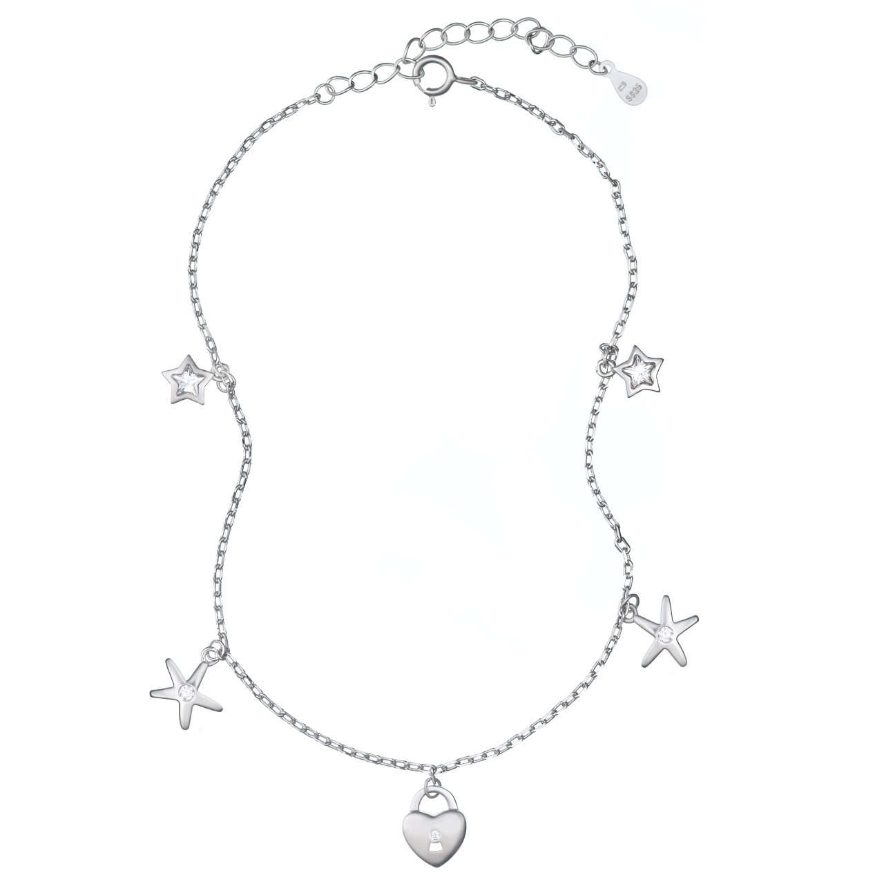 Bratara Starlight Silver din Argint 925 pentru picior