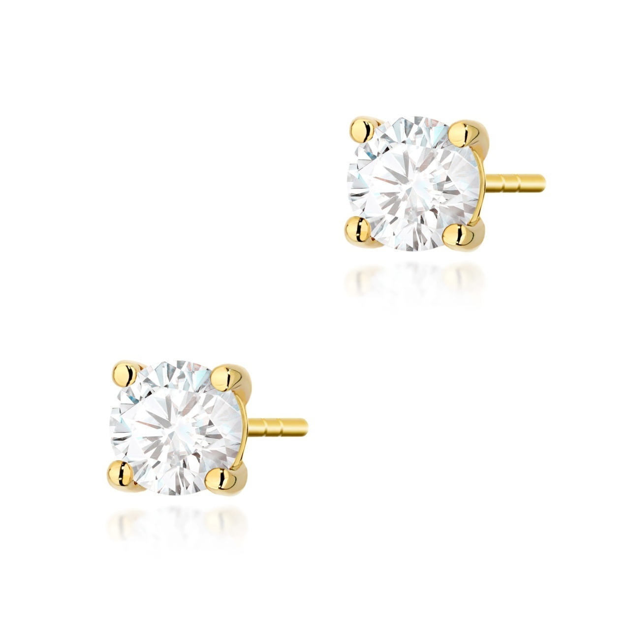 Cercei Aur 14K cu Diamant Natural 0.70 ct