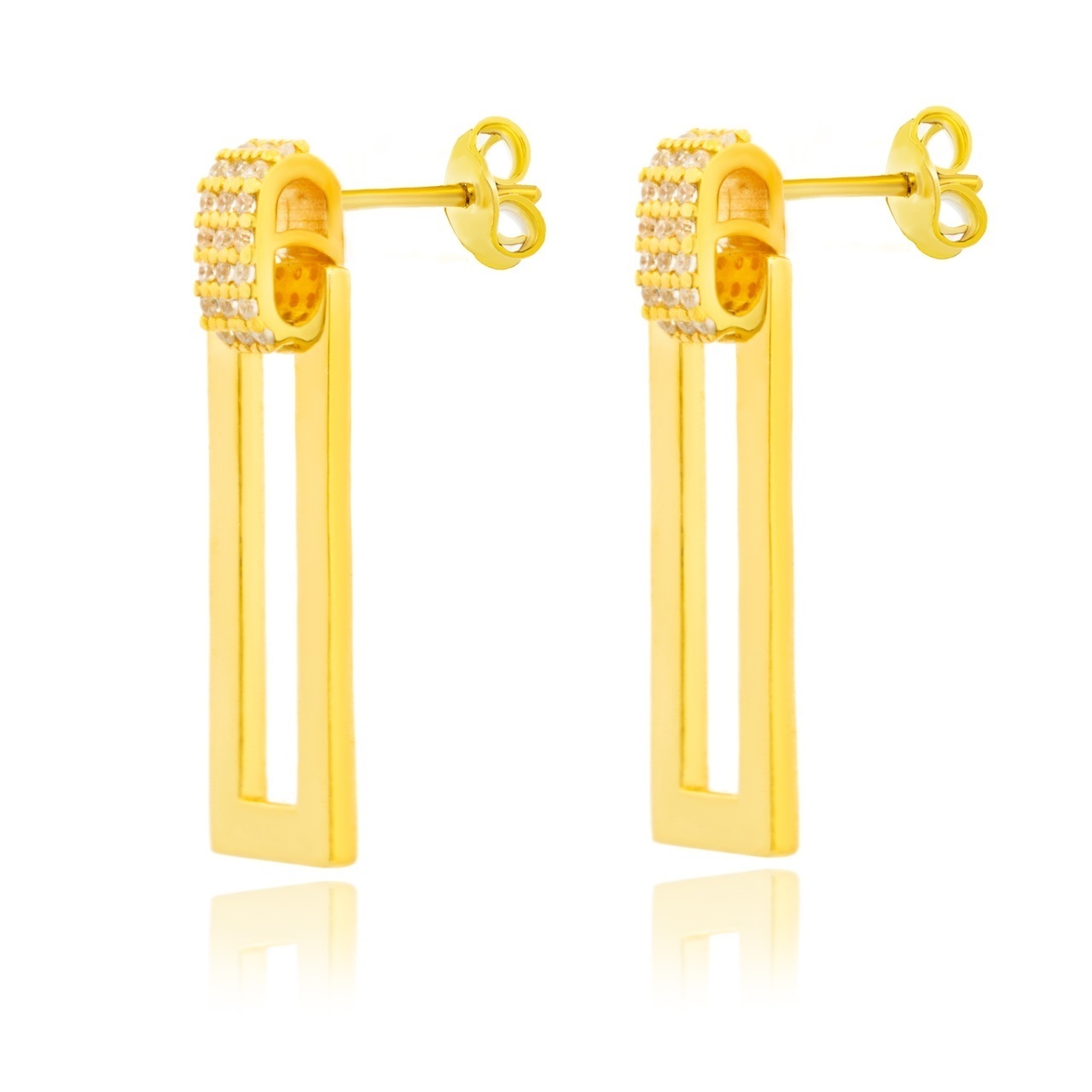 Cercei Gold Ascend din argint 925