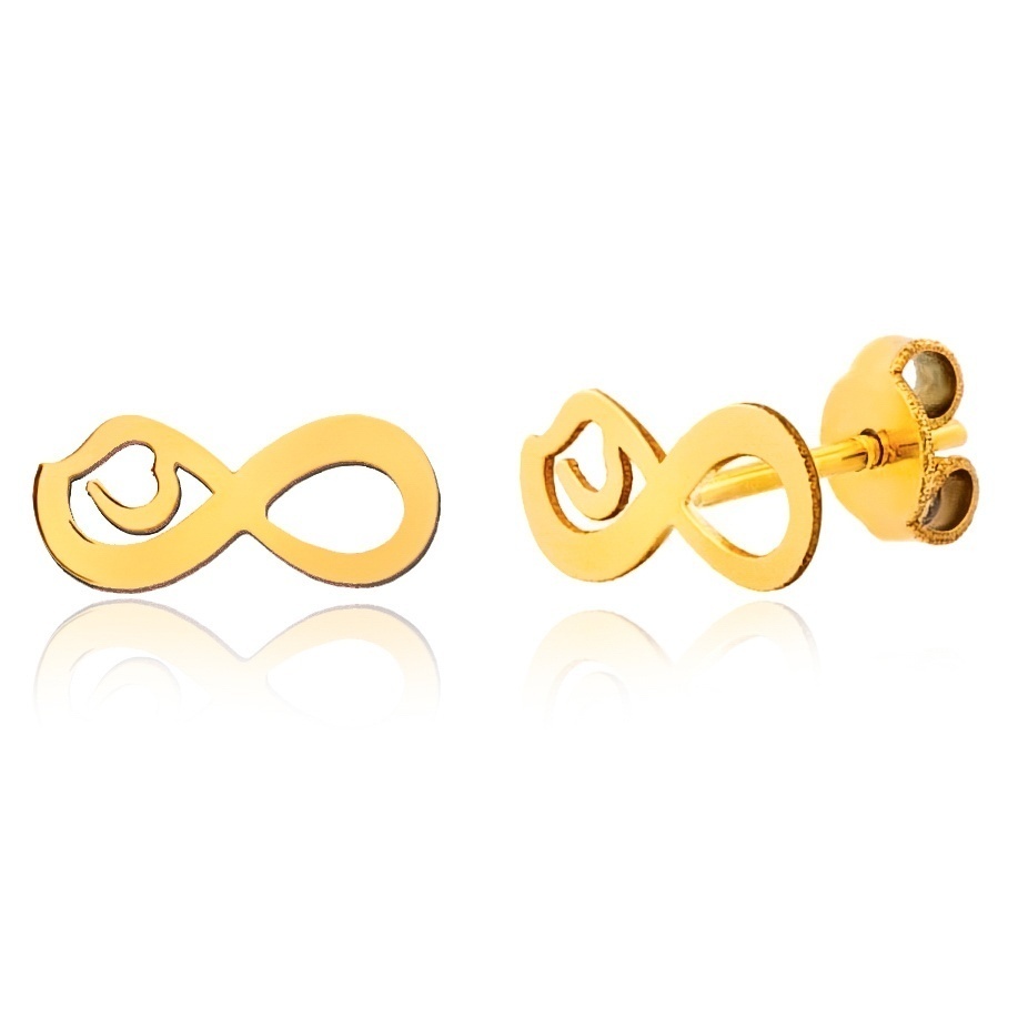 Cercei Infinity Heart din AUR 14K