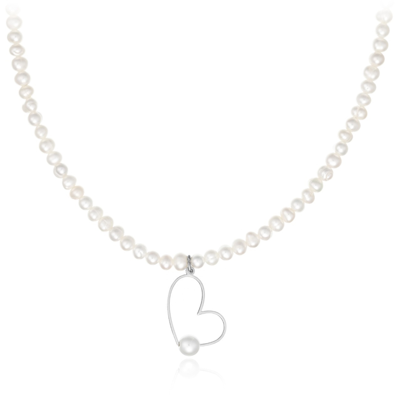 Colier Love Pearls din Argint 925 cu Perle de Cultură