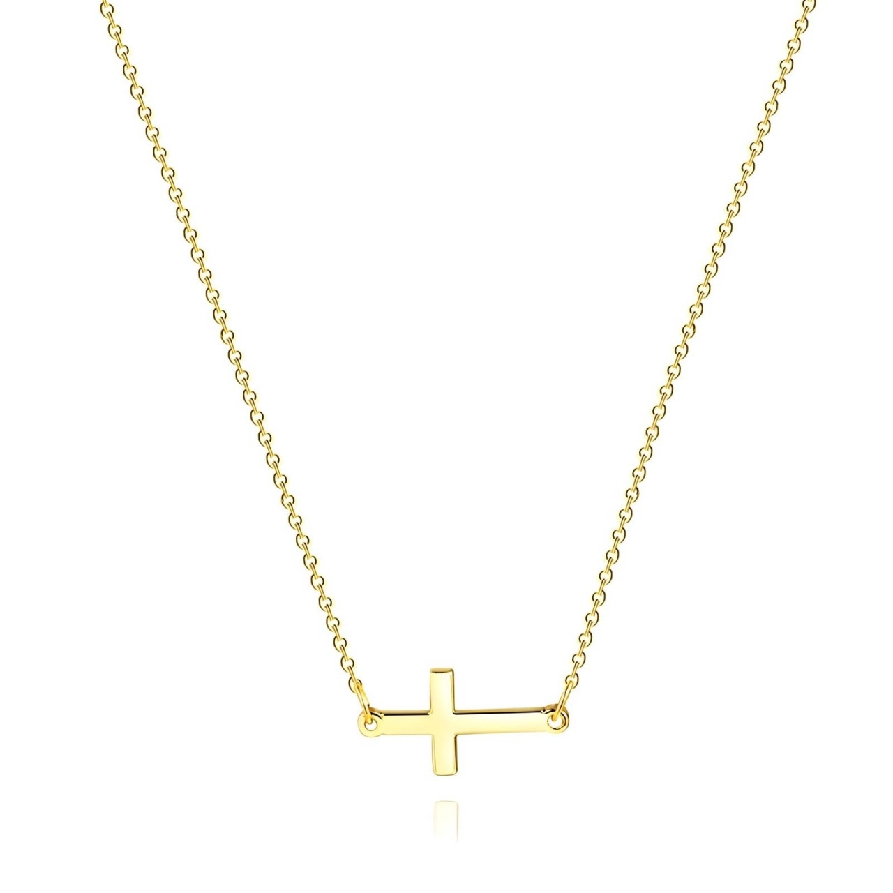 Colier Religion cu Cruce din Inox placat cu AUR 18K