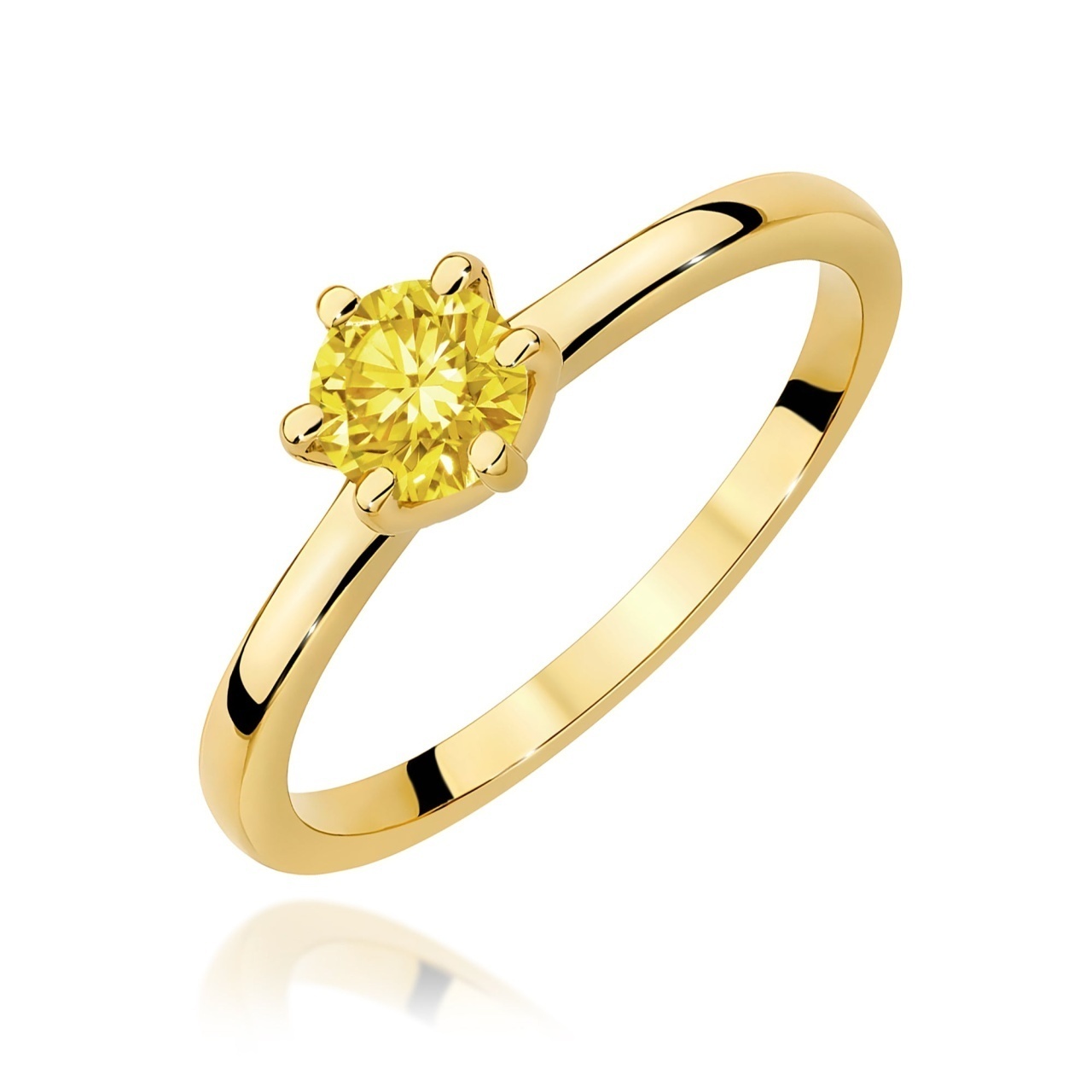 Inel Aur 14K cu Diamant Natural 0.50 ct