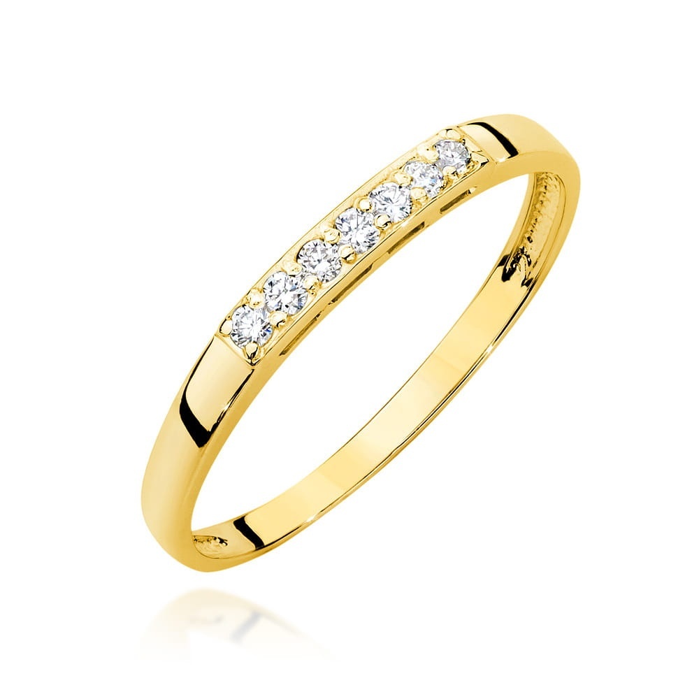 Inel Aur 14K cu Diamante Naturale 0.10 ct